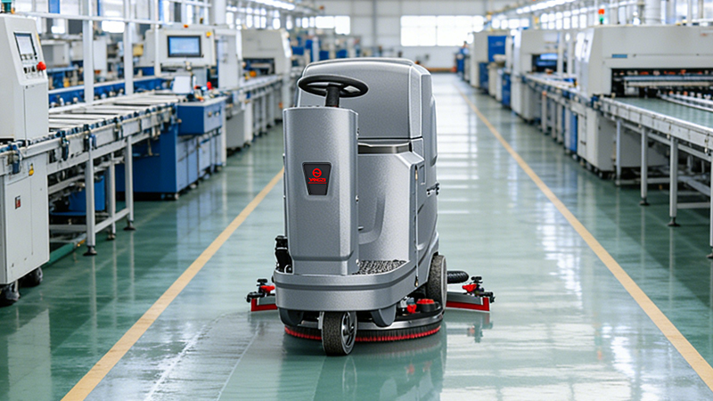 河南筑勝智能科技：數(shù)千平油漆地面清潔難題，揚(yáng)子鋰電洗地機(jī)高效破解